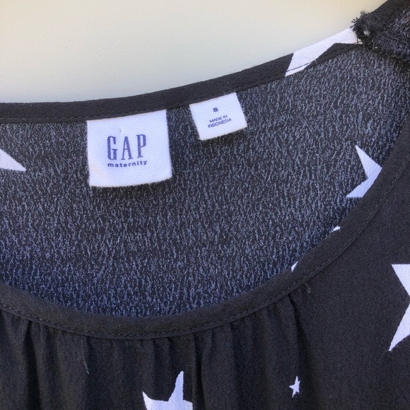 GAP black with stars printed maternity dress S - Picture 4 of 6